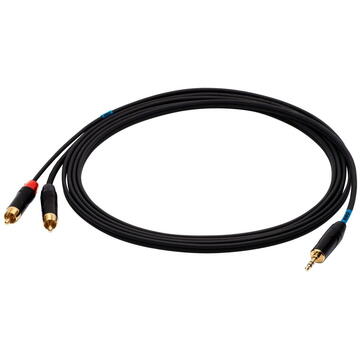 Accesorii Audio Hi-Fi SOUND STATION QUALITY (SSQ) SSQ MIJRCA2 SS-1422 Cable Mini Jack Stereo 3,5 mm - 2x RCA 2 m Black