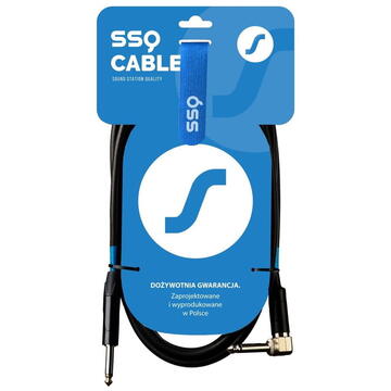 Accesorii Audio Hi-Fi SOUND STATION QUALITY (SSQ) SSQ JMPJMK3 SS-1441 Cable Jack Mono - Jack Mono (90 degree angle) 3 m Black