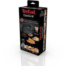 Tefal XA7258 OptiGrill Backschale Snacking & Baking edelstahl / schwarz