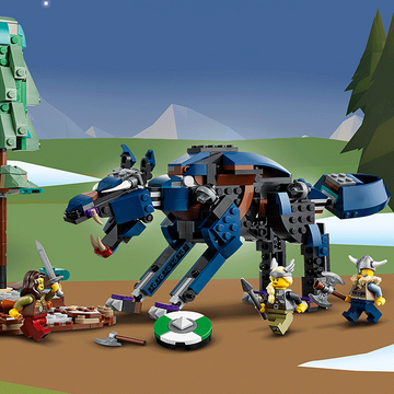 LEGO Creator 3 in 1 - Corabia vikinga si sarpele din Midgard 31132, 1192 piese