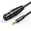 Accesorii Audio Hi-Fi UGREEN AV131 Female XLR cable for jack 3.5 men - 2m (black)