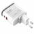Incarcator de retea Wall charger with light function LDNIO A2423C, USB + USB-C, PD + QC 3.0, 25W (white)
