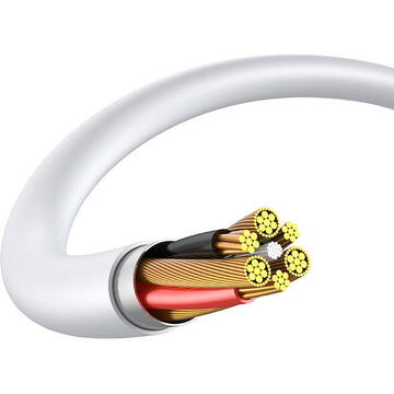 Casti Vipfan M09 wired in-ear headphones (white)