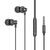 Casti Vipfan M07 wired in-ear headphones, 3.5mm (gray)