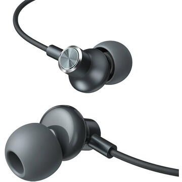 Casti Vipfan M07 wired in-ear headphones, 3.5mm (gray)