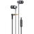 Casti Vipfan M17 wired in-ear headphones, 3.5mm jack (black)