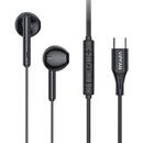 Casti Vipfan M18 wired in-ear headphones, USB-C (black)