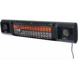 Sunred SOUND-2000W Heater, Sun and Sound Ultra Wall, Power 2000 W, Black