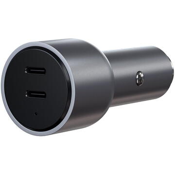 SATECHI dual USB-C 40W PD car charger