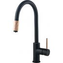 KITCHEN MIXER WITH SWIVEL SPOUT AND CONNECTION TO WATER FILTER DEANTE BLACK COPPER ASTER
