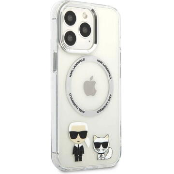 Husa Karl Lagerfeld Husa Magsafe Karl &amp; Choupette iPhone 13 Pro Transparent