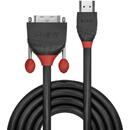Lindy 3m HDMI to DVI-D Cable, Black Line