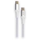 Cablu date GRIXX - USB-C to USB-C, impletit, lungime 2m - alb