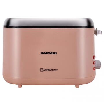 Prajitor de paine Daewoo D-DBT70C 900 W  2 felii, indicator luminos, carcasa CoolTouch, Bej