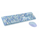 Tastatura KIT SERIOUX WIRELESS RETRO 9900BL