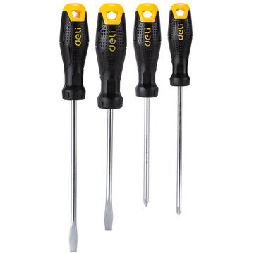 Deli Tools screwdriver set EDL620004, with magnet, 4 pieces