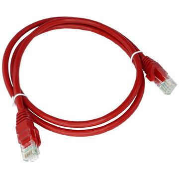 Alantec KKU5CZA1 networking cable Red 0.25 m Cat5e U/UTP (UTP)
