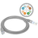 ALANTEC A-LAN KKU6ASZA1.0 networking cable Grey 1 m Cat6 U/UTP (UTP)