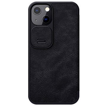Husa Nillkin Qin Pro Leather Case for iPhone 13 (Black)