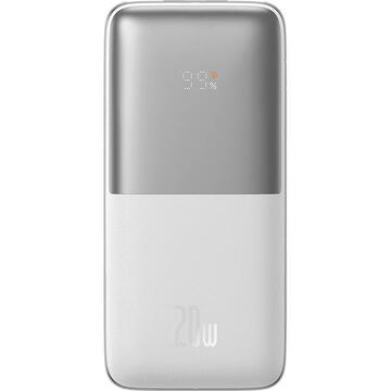 Baterie externa Powerbank Baseus Bipow Pro 10000mAh, 2x USB, USB-C, 20W (white)