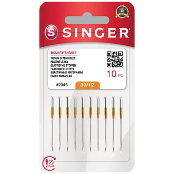 SINGER needle N2045 -12/80 blister 10pcs stretch
