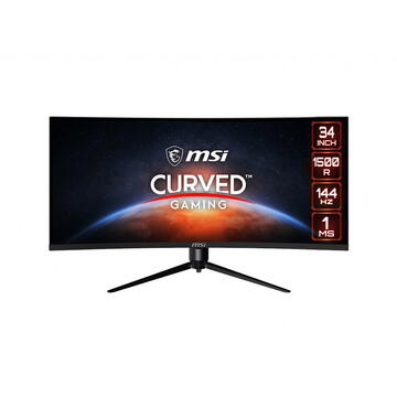 Monitor LED MSI Optix MAG342CQR 86.4 cm (34") 3440 x 1440 pixels UltraWide Quad HD LCD Black
