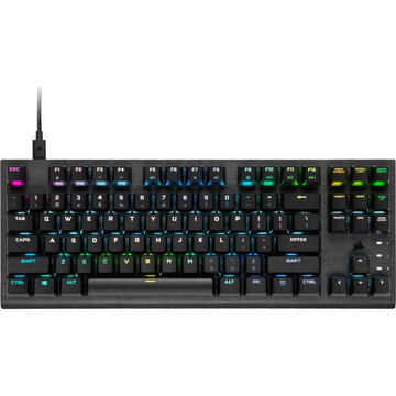 Tastatura gaming mecanica Corsair K60 PRO TKL RGB USB Black