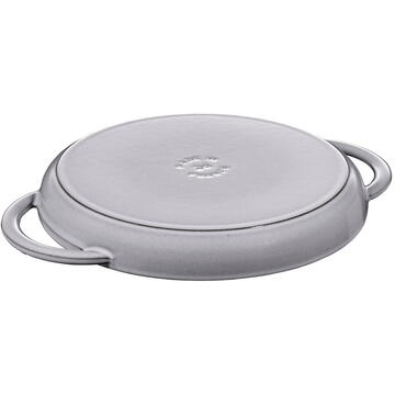 ZWILLING STAUB round cast iron grill pan with two handles 40509-522-0 - graphite 26 cm