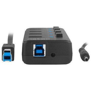 NATEC HUB USB 3.0 MANTIS 2 4-PORTS WITH SWITCH+POWER SUPPLY