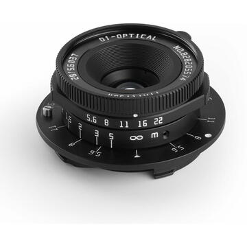 Obiectiv foto DSLR Obiectiv Manual TTArtisan 28mm F5.6 Wide Angle Full Frame pentru Leica M-Mount Black