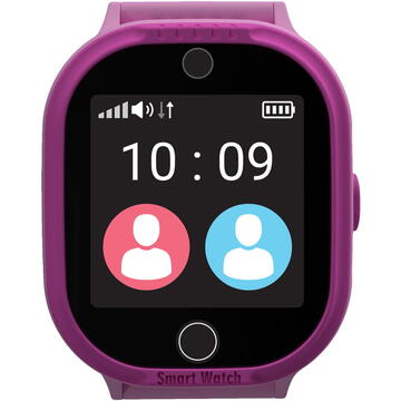 Smartwatch MyKi Smartwatch Watch 4 Lite cu tripla localizare (LBS, GPS, Wi-Fi), impermeabil, Roz