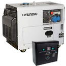 Generator de curent monofazat cu motor diesel HYUNDAI, DHY6000SE, 5.3 kW, ATS