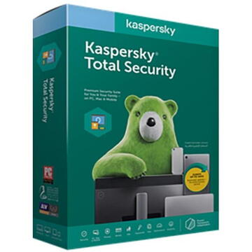Kaspersky "Total Security Eastern Europe  Edition. 5-Device; 2-Account KPM; 1-Account KSK 2 year Base License Pack"