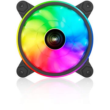 Raidmax Ventilator PC ARGB 120mm LED RGB Negru