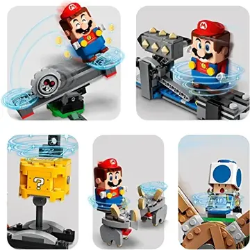LEGO Super Mario, Set de extindere - Daramarea lui Reznor 71390, 862 piese
