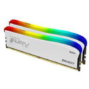Memorie Kingston Fury Beast RGB Special Edition White 16GB DDR4-3200MHz CL16 Dual Channel
