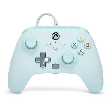 PowerA Enhanced Wired Controller for Xbox Series X|S, Gamepad (Light Blue, Cotton Candy Blue)