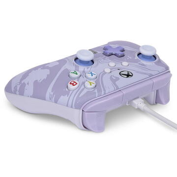 PowerA Enhanced Wired Controller for Xbox Series X|S, Gamepad (lavender, Lavender Swirl)