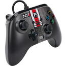 PowerA Enhanced Wired Controller for Xbox Series X|S, Gamepad (black/red, Mass Effect N7)