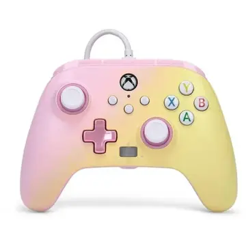 PowerA Enhanced Wired Controller for Xbox Series X|S, Gamepad (pink/yellow, Pink Lemonade)