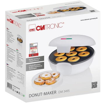 Clatronic DM 3495 weiß 7 fach Donutmaker