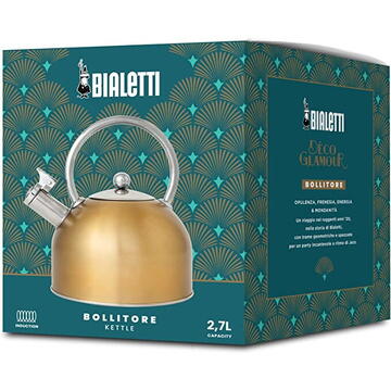 Fierbator Bialetti Water Kettle gold 2,7l