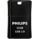 Memorie USB Philips FM32FD90B/00 USB 3.0 32GB Pico Edition Midnight Black