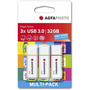 Memorie USB AgfaPhoto USB 3.2 Gen 1 32GB Color Mix