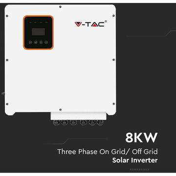 Invertoare solare INVERTOR SOLAR 8KW HYBRID ON GRID/OFF GRID TRIFAZAT IP65 Pret cu TVA 19% inclus
