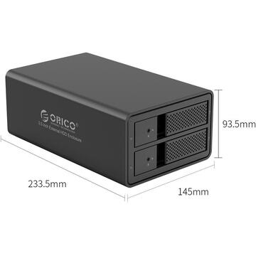 Hard Drive Enclosure Orico for 2 bay 3.5" HDD USB 3.0 Type B