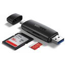Card reader UGREEN CM304 USB + USB-C Adapter Card Reader SD + microSD (black)