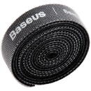Baseus Organizator cabluri Velcro Straps 1m Black