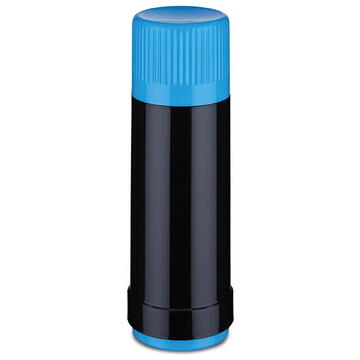 ROTPUNKT Glass thermos capacity. 0.500 l, black-el.-kingfisher (black-blue)