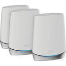 Router wireless Netgear Orbi WiFi 6 System (RBK753) AX4200, Mesh Router (white / silver)